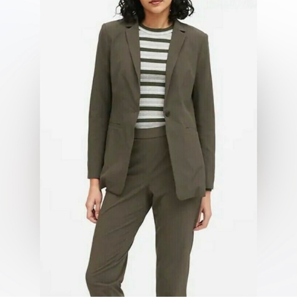 Banana republic green blazer size 2